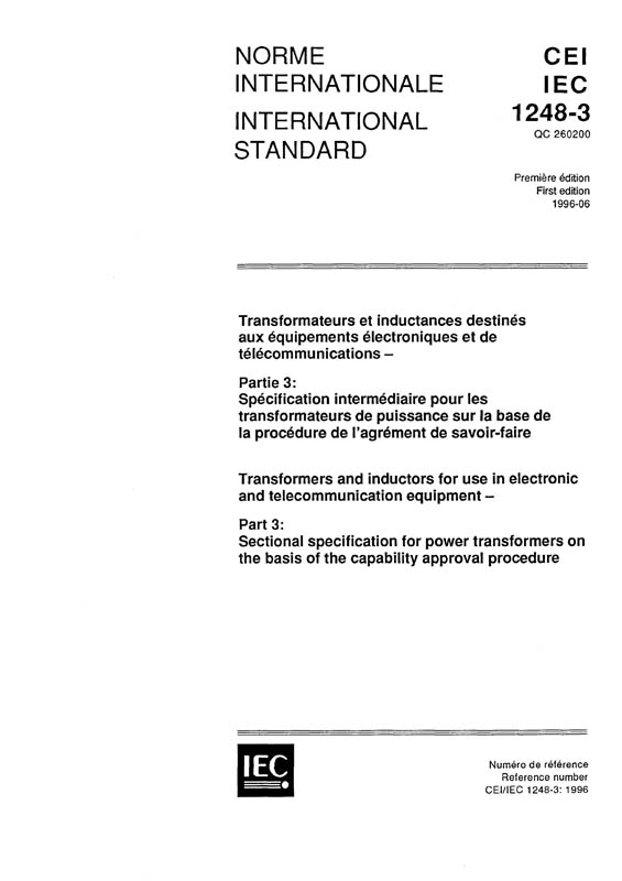 Cover IEC 61248-3:1996